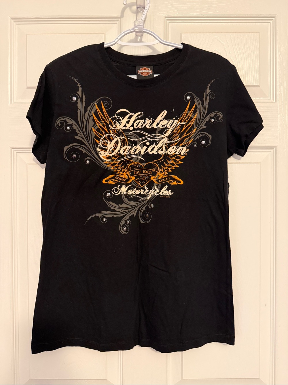 Harley-Davidson Women’s XL Nassau Bahamas Graphic Tee Metal Studs